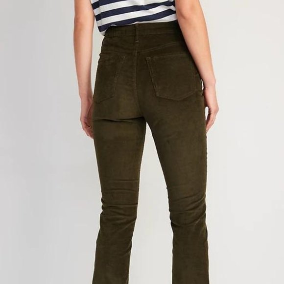 Old Navy Extra High-Waisted Kicker Corduroy Boot-Cut Pants for Women New - Picture 4 of 10